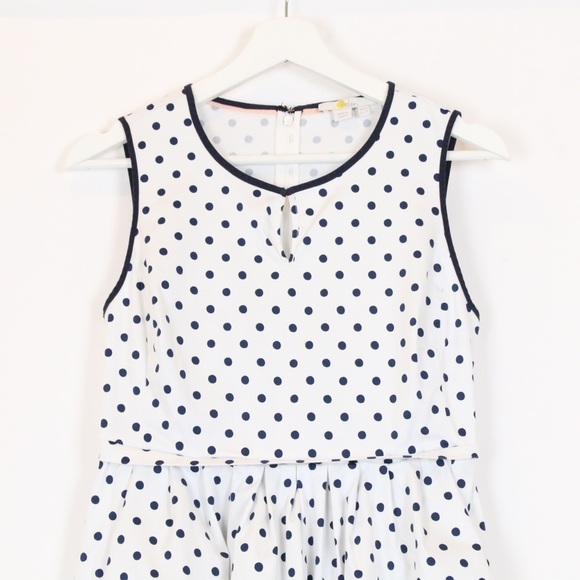Boden Maddie Ivory Dot Dress - Picture 3 of 8
